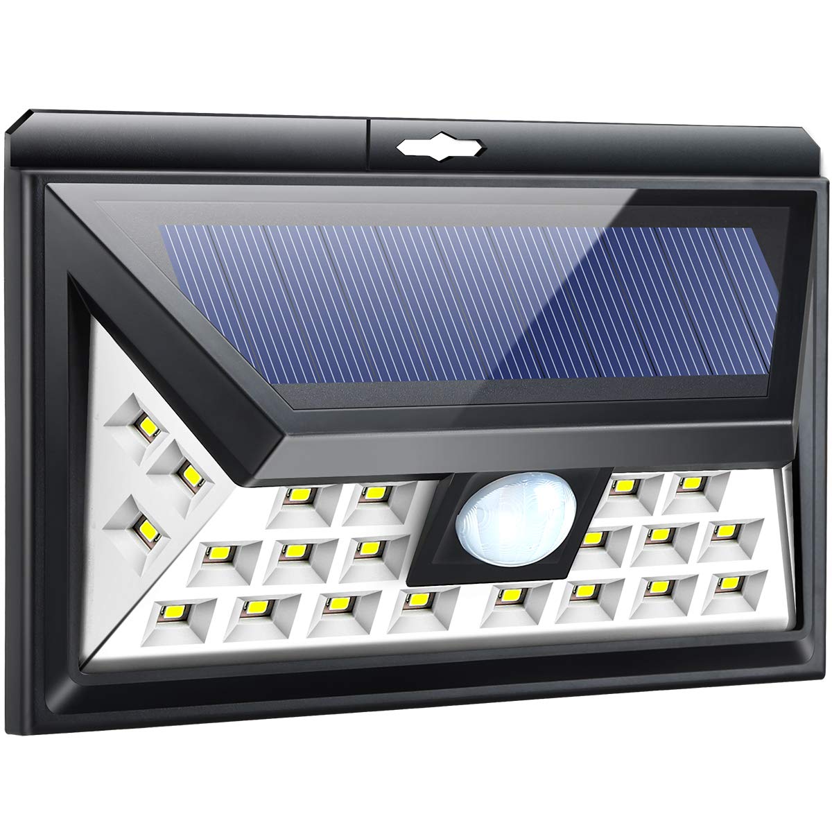 Solar Lights Upgraded 3 Modes Solar Lights Outdoor Wide Angle Solar Lights Wireless Waterproof Wall Light