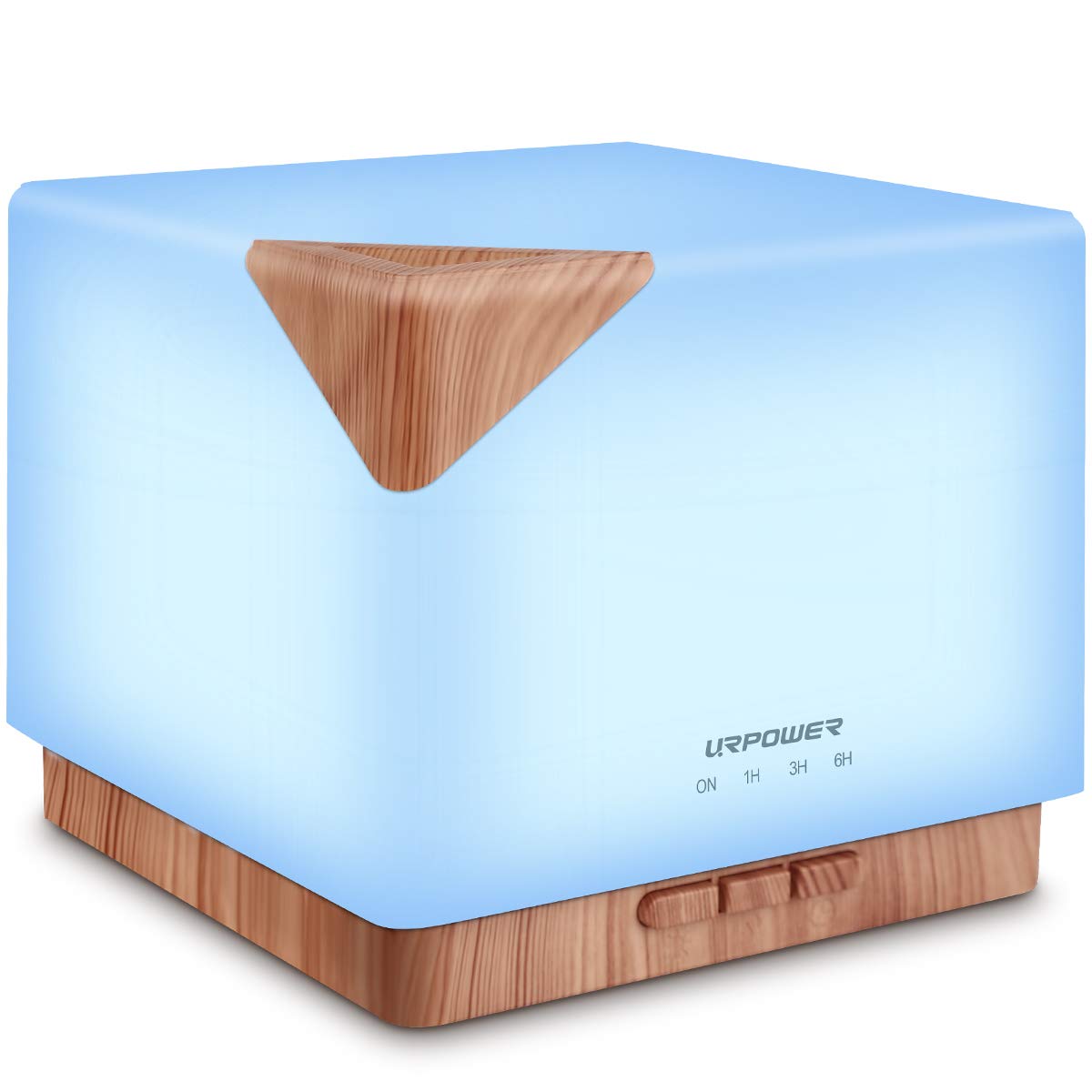 URPOWER Aromatherapy Essential Oil Diffuser Humidifier, 700ml Large Capacity Modern Ultrasonic Aroma Diffusers Running 20+ Hours with Adjustable Mist Mode/4 Timer Settings for Home Office Study